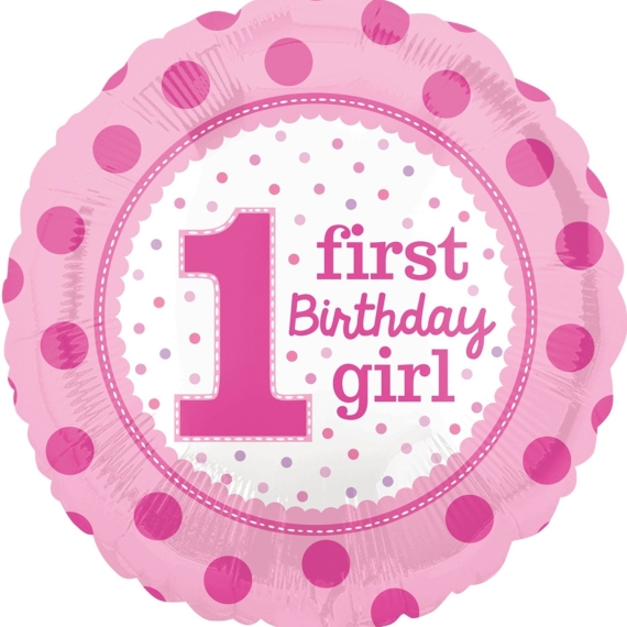 1-й День рождения девочки (точки), Розовый